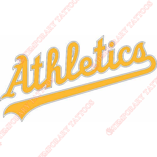 Oakland Athletics Customize Temporary Tattoos Stickers NO.1788